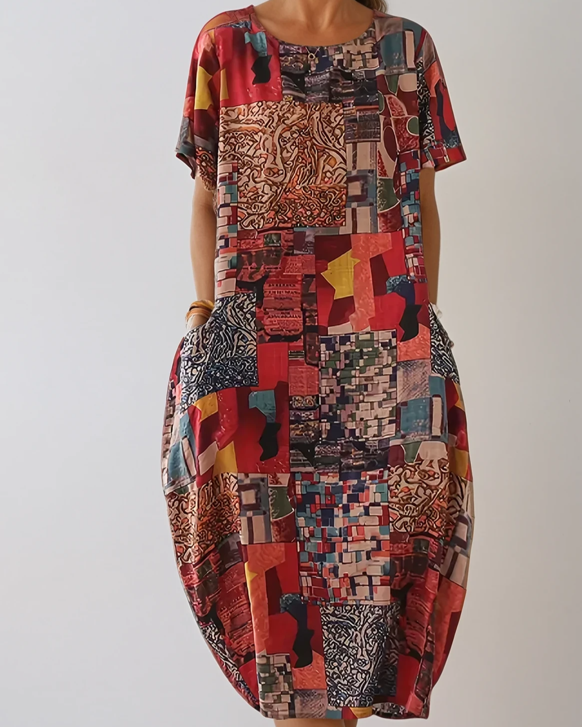 Tribal Linen Maxi Dress