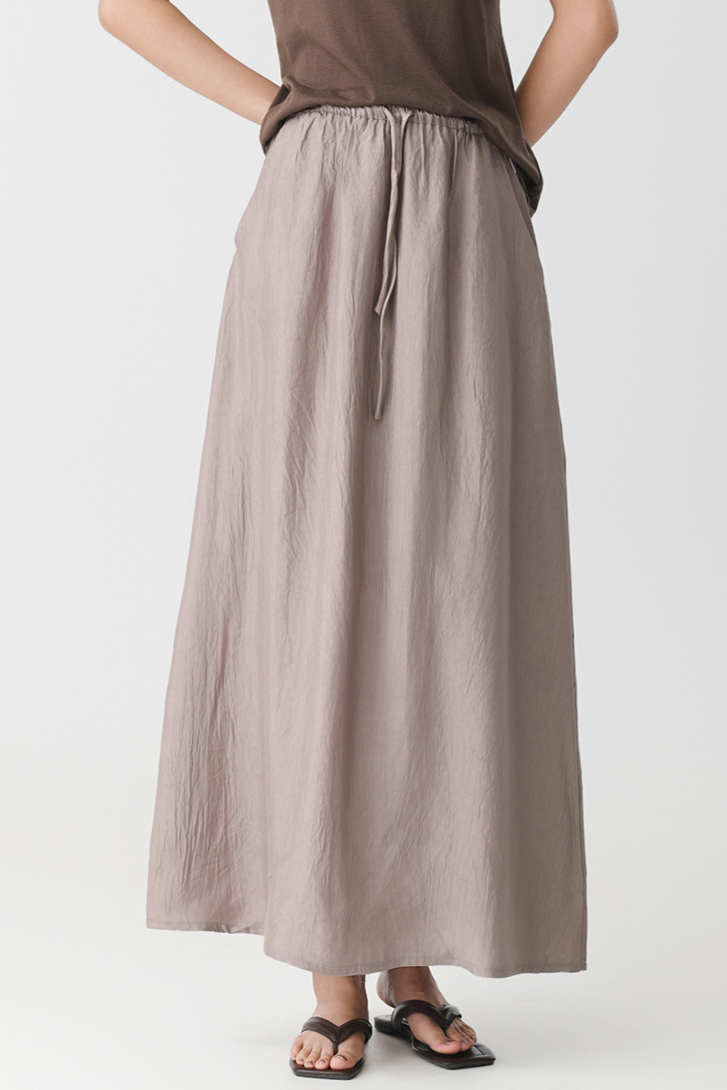 Sunset Walk Linen Skirt