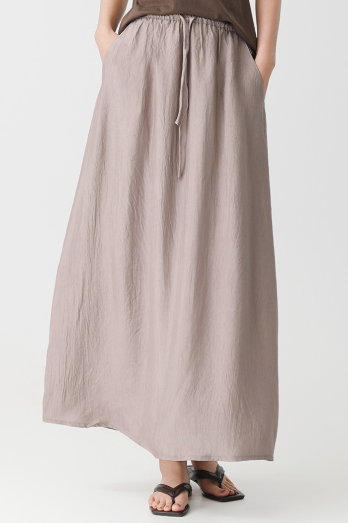 Sunset Walk Linen Skirt
