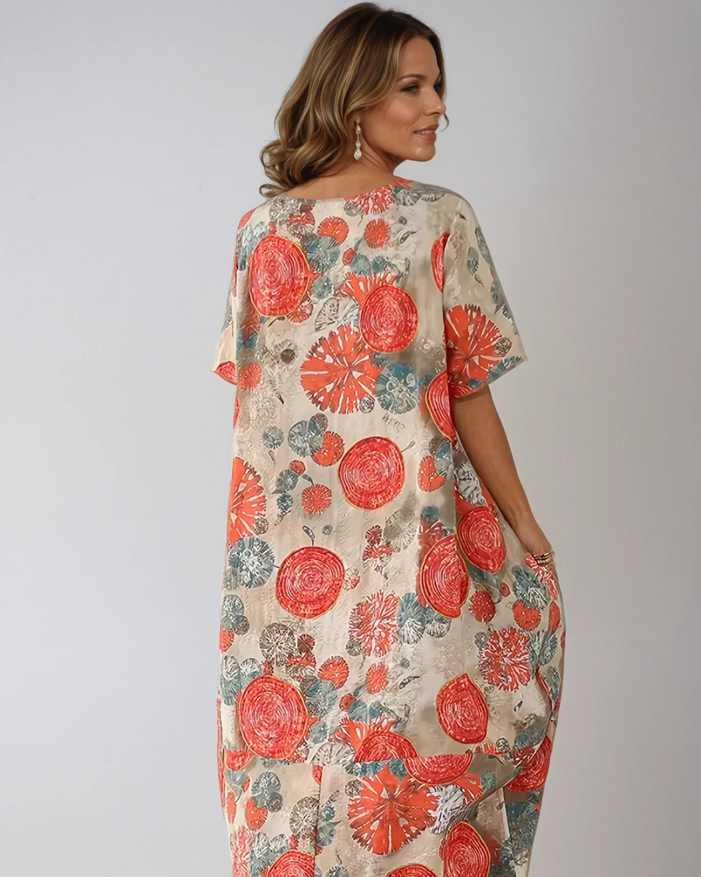 Tribal Linen Maxi Dress