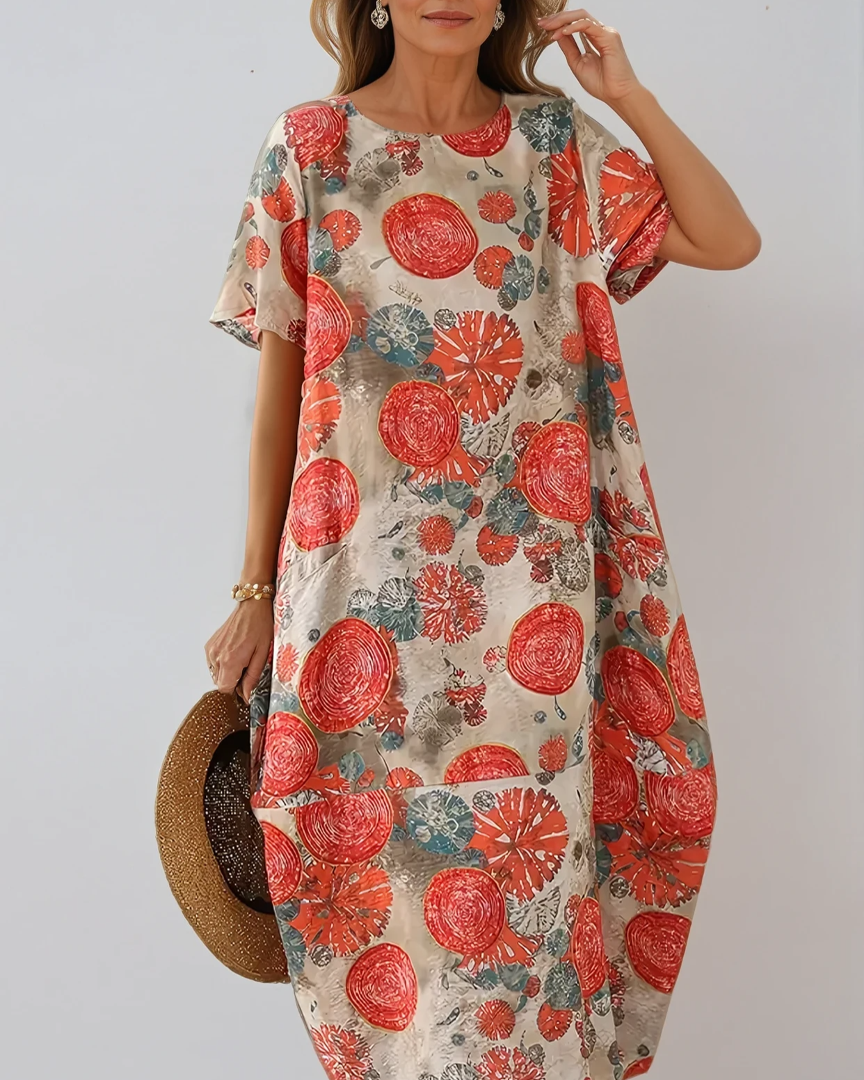 Tribal Linen Maxi Dress